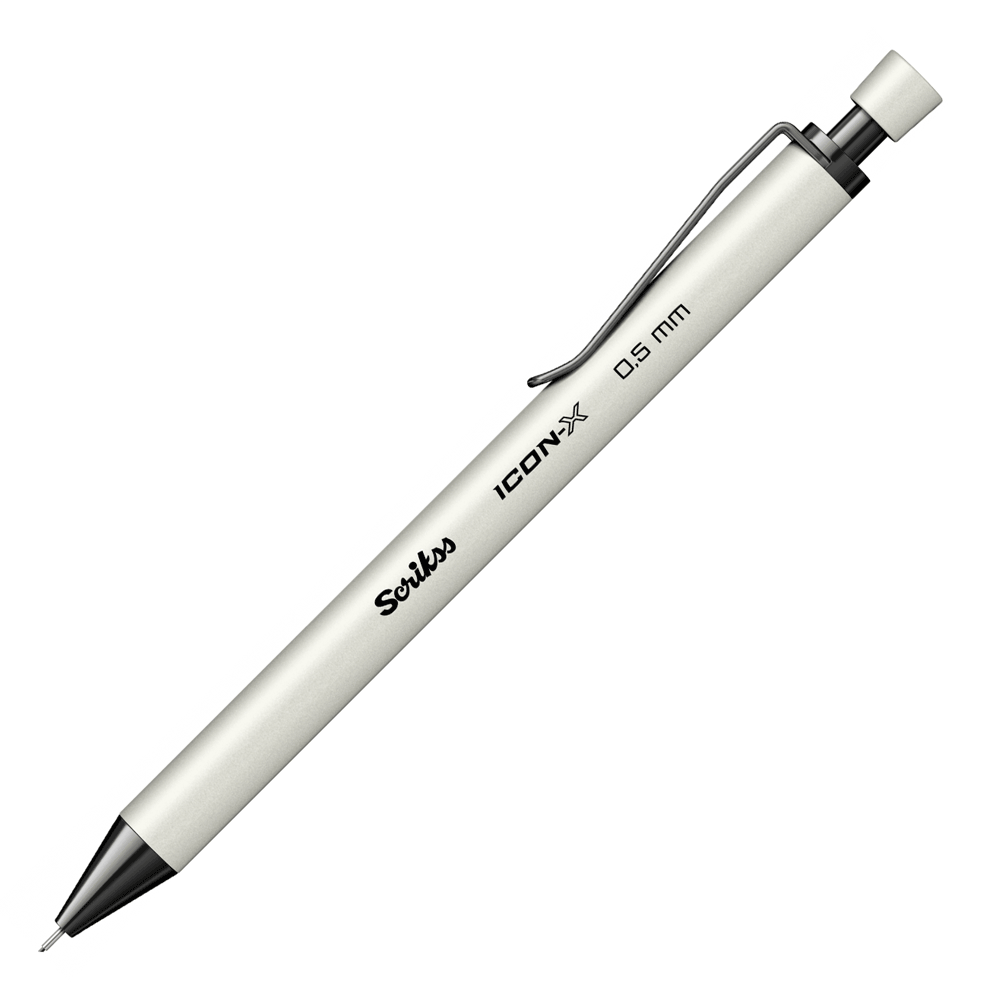 Scrikss Icon-x Metal Beyaz 0.5 mm Uçlu Kalem
