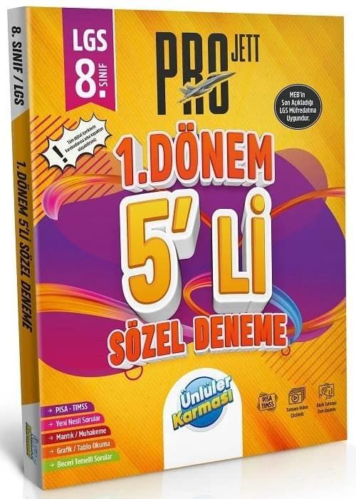 Ünlüler Karması 8. Sınıf LGS 1. Dönem Sözel Pro JETT 5 Deneme