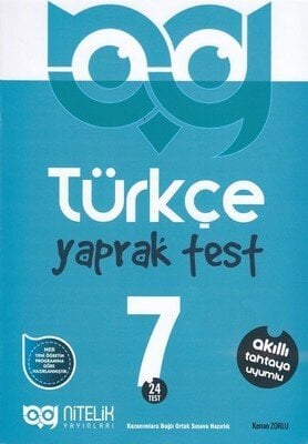 Nitelik Yayınları 7. Sınıf Türkçe  Yaprak Test