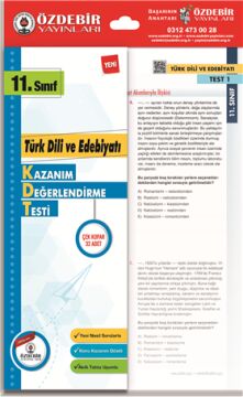 Özdebir Yayınları 11. Sınıf Türk Dili ve Edebiyatı Yaprak Test