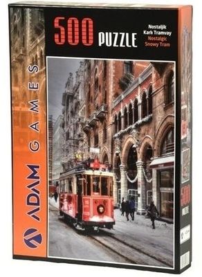 Adam Games Karlı Tramway 500 Parça Puzzle