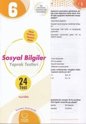 Palme Yayınları 6. Sınıf Sosyal Bilgiler Yaprak Test