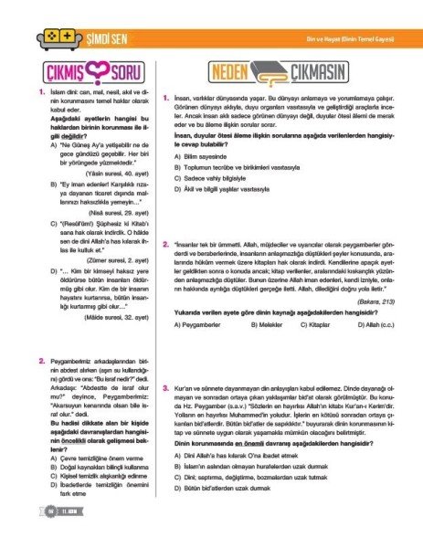 Sınav Yayınları 8. Sınıf LGS Din Kültürü ve Ahlak Bilgisi 24 Adımda Özel Konu Anlatımlı Soru Bankası