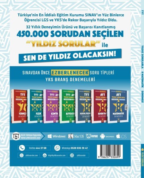 Yıldız Sorular TYT Matematik 8 Deneme