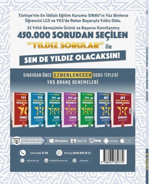 Yıldız Sorular TYT Sosyal Bilimler 8 Deneme