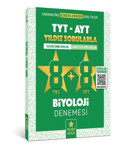 Yıldız Sorular TYT AYT Biyoloji 8+8 Deneme