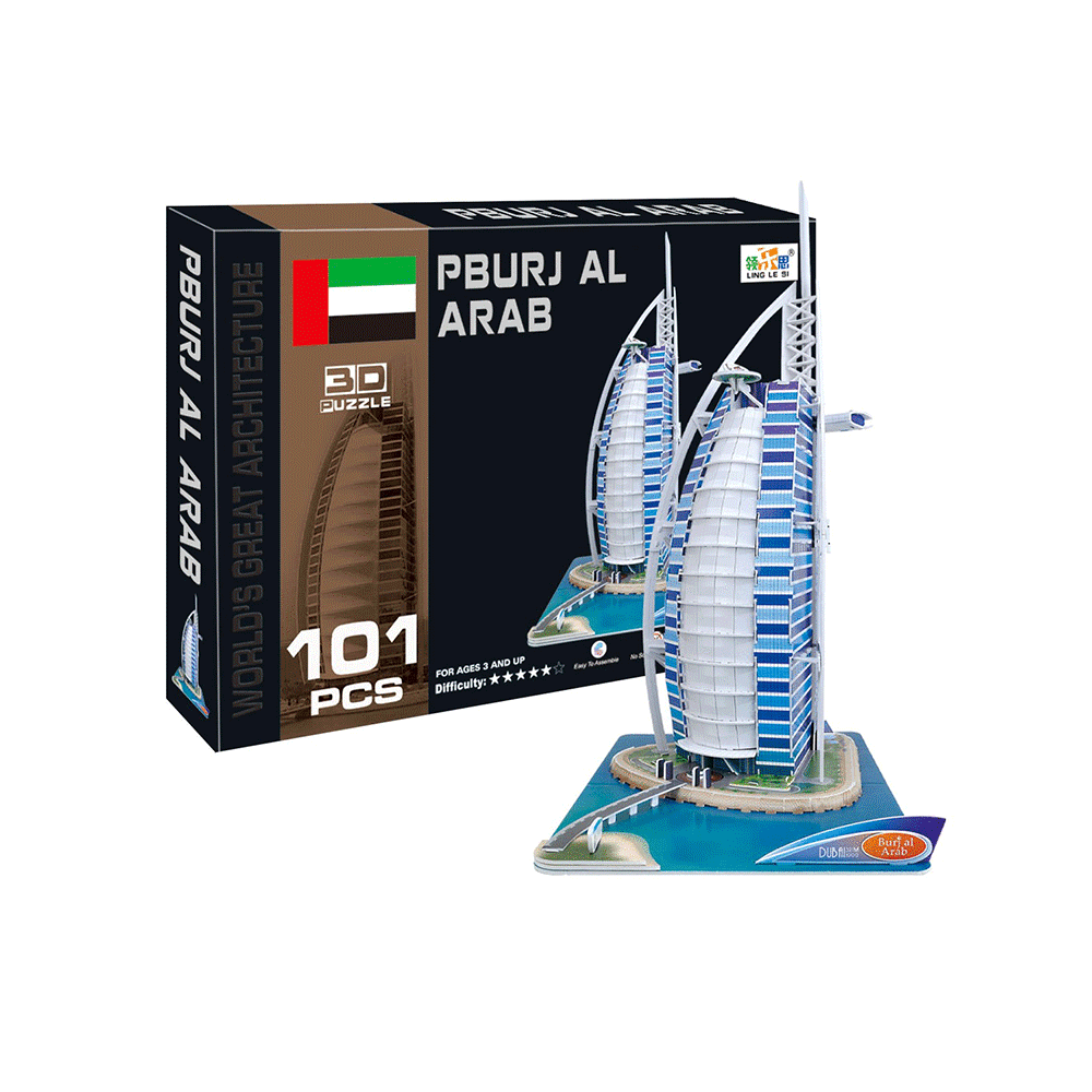 CC Oyuncak Pburj Al Arab 101 Parça 3D Puzzle