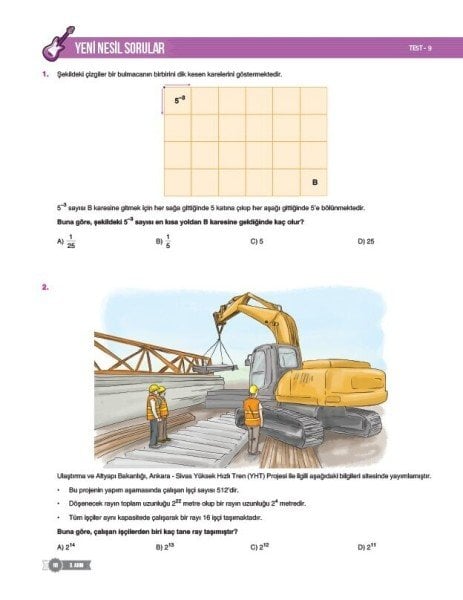 Sınav Yayınları 8. Sınıf LGS Matematik 24 Adımda Özel Konu Anlatımlı Soru Bankası