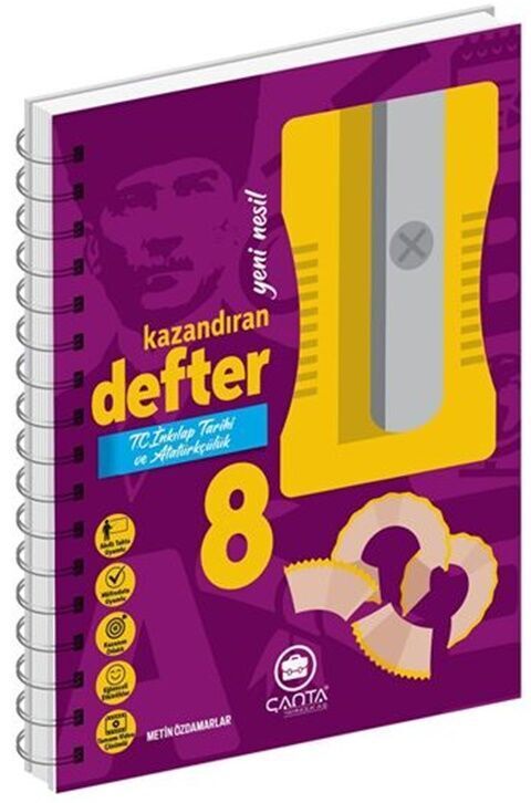 Çanta Yayınları 8. Sınıf T.C İnkılap Tarihi ve Atatürkçülük Kazandıran Defter