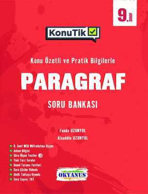 Okyanus Yayınları 9. Sınıf Paragraf KonuTik Konu Özetli Soru Bankası