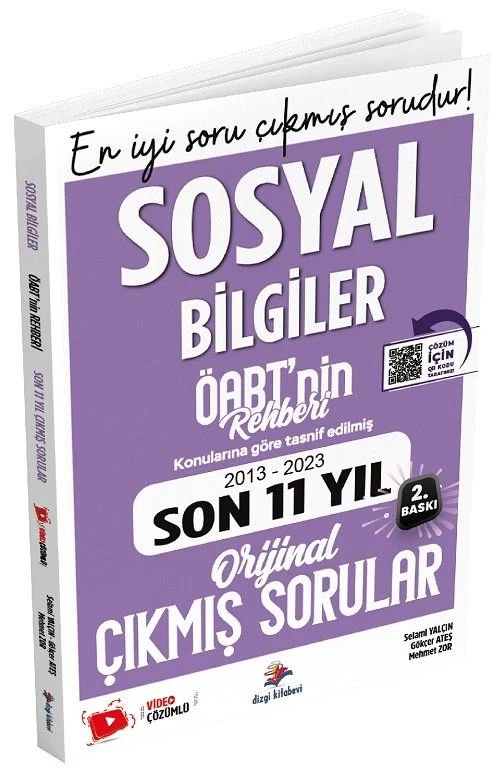 Dizgi Kitap ÖABT Rehberi Sosyal Bilgiler Öğretmenliği Son 11 Yıl Çıkmış Sorular (2013-2023)