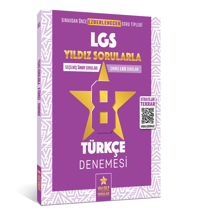 Yıldız Sorular 8. Sınıf LGS Türkçe 8 Deneme