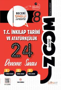 Günay Yayınları 8. Sınıf LGS T.C. İnkılap Tarihi ve Atatürkçülük Zoom 24 Deneme