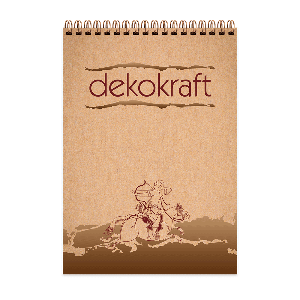 Keskin Color Dekokraft Spiralli Karton Kapak 100 Yaprak A5 Çizgili Bloknot Defter Model-2