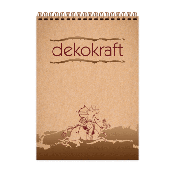 Keskin Color Dekokraft Spiralli Karton Kapak 100 Yaprak A5 Çizgili Bloknot Defter Model-2