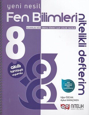 Nitelik Yayınları 8. Sınıf LGS Fen Bilimleri Nitelikli Defterim