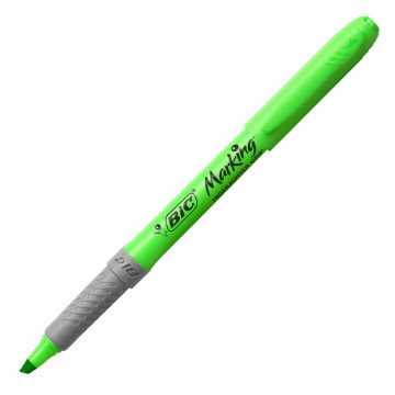 Bic Marking Grip Yeşil Fosforlu Kalem