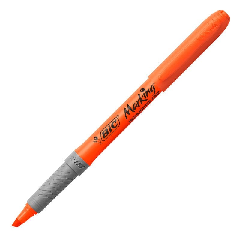 Bic Marking Grip Turuncu Fosforlu Kalem