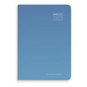 Gıpta 2023 125-TPK İplik Dikişli TheDay Diary Mavi Sert Kapak A5 Günlük Ajanda