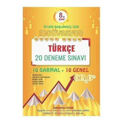 Omage Yayınları 8. Sınıf Türkçe Gold 20 Deneme