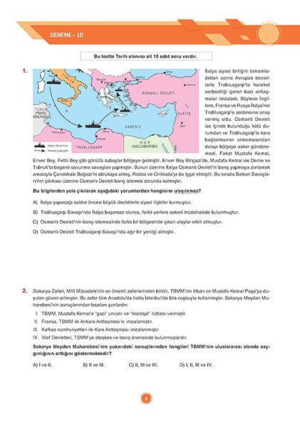 Sınav Yayınları 8. Sınıf LGS T.C. İnkılap Tarihi ve Atatürkçülük 24 Deneme