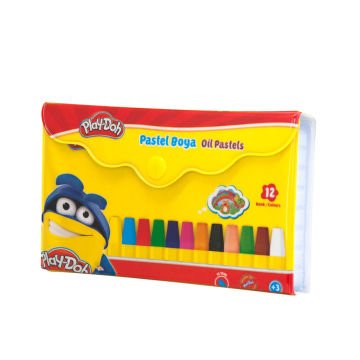 Play-Doh 12 Renk Plastik Çantalı Pastel Boya
