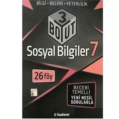 Tudem Yayınları 7. Sınıf Sosyal Bilgiler 3 Boyut Soru Bankası