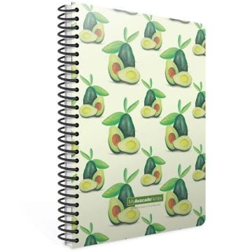 Gıpta Avocado Spiralli Karton Kapak 80 Yaprak A4 Çizgili Defter Model-1