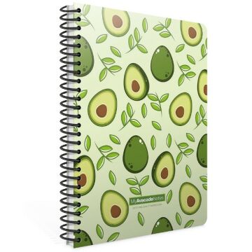 Gıpta Avocado Spiralli Karton Kapak 80 Yaprak A4 Çizgili Defter Model-4