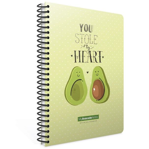 Gıpta Avocado Spiralli Karton Kapak 80 Yaprak A4 Çizgili Defter Model-5