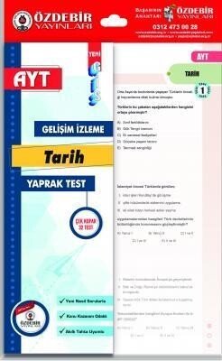 Özdebir Yayınları AYT Tarih Gelişim İzleme Yaprak Test