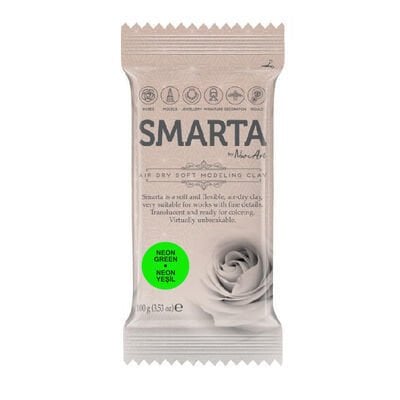 Smarta 100 gr Neon Yeşil Modelleme Kil Hamuru