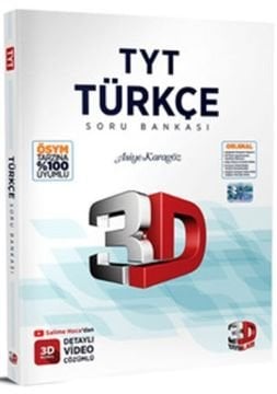 3D Yayınları 2025 TYT Türkçe Soru Bankası