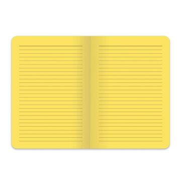 Keskin Color Hisli Şeyler Dikişli İçimden Geldi Karton Kapak 80 Sarı Yaprak A5 Çizgili Defter