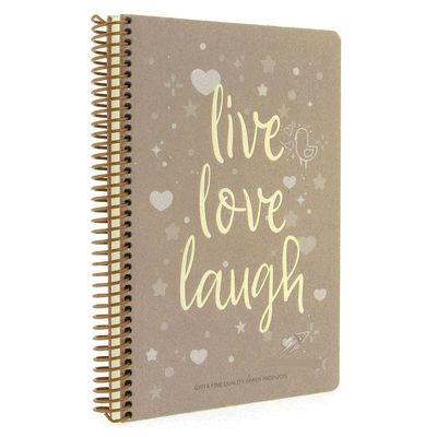 Gıpta Love Book Spiralli Sert Kapak 120 Yaprak 17*24 Kareli Defter Model-2