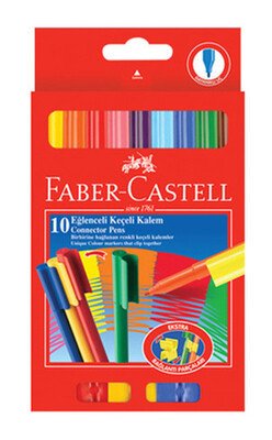 Faber Castell Eğlenceli 10 Renk Keçeli Kalem