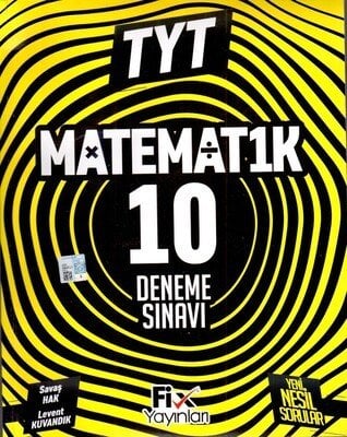 Fix Yayınları 2025 TYT Matematik 10 Deneme