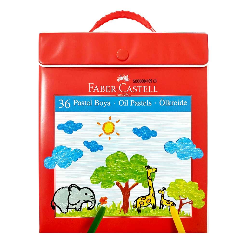 Faber Castell Plastik Çantalı 36 Renk Pastel Boya