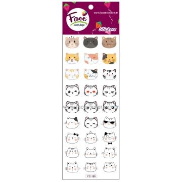 Face Kedi Sticker Seti FC-190