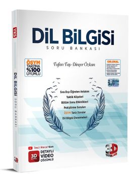 3D Yayınları Dil Bilgisi Tamamı Video Çözümlü Soru Bankası