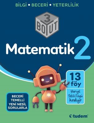 Tudem Yayınları 2. Sınıf Matematik 3 Boyut Soru Bankası