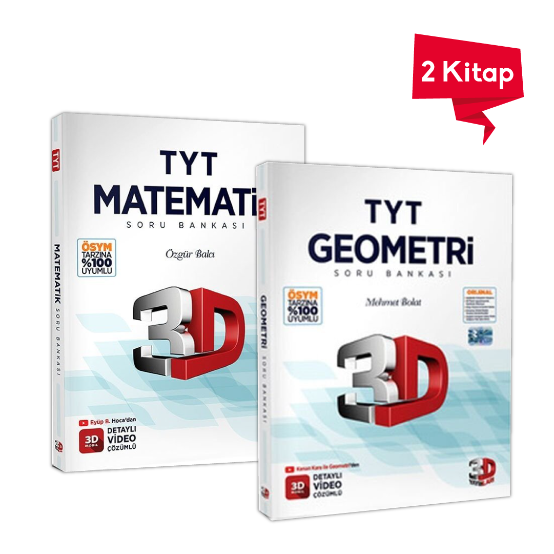 3D Yayınları TYT Matematik Geometri Soru Bankası Kazandıran Set