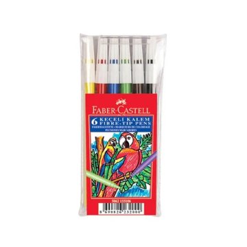 Faber Castell Yıkanılabilir 6 Renk Keçeli Kalem