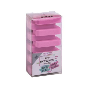 Serve Steps Pastel Pembe Silgi