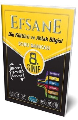 Efsane Yayınları 8. Sınıf Din Kültürü ve Ahlak Bilgisi Soru Bankası