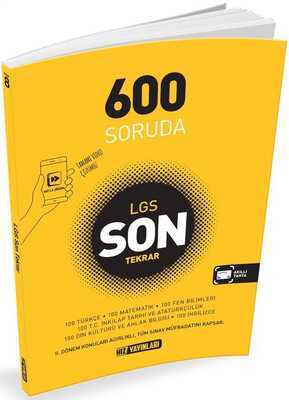 Hız Yayınları 8. Sınıf LGS 600 Soruda Son Tekrar