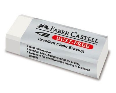 Faber Castell Dust Free Büyük Boy Beyaz Silgi