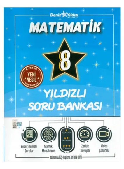 Deniz Yıldızı 8. Sınıf LGS Matematik Yıldızlı Soru Bankası