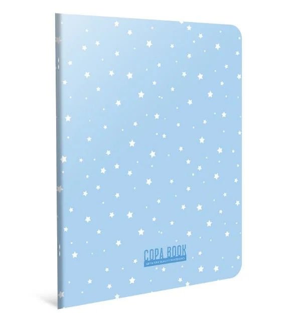 Gıpta Copa Book Dikişli Açık Mavi Karton Kapak 60 Yaprak A4 Kareli Defter