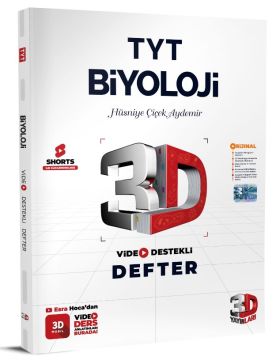 3D Yayınları TYT Biyoloji Video Destekli Defter